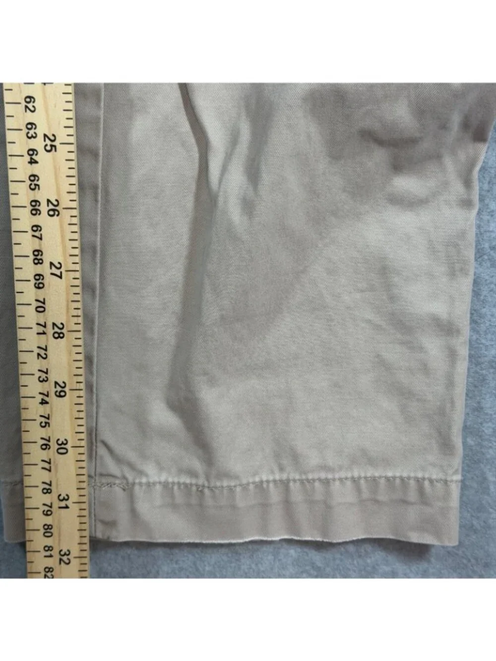 Banana Republic Gavin Chino Pants Men 34x32 Beige Khaki Straight Casual Cotton